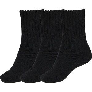 BenSorts Women 3 Packs Black Winter Thick Warm Polyester Boots Socks